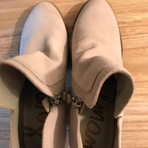 Like new Sam Edelman Beige Bootie with Heel - Picture 1 of 4